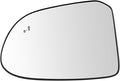 TRQ Driver Side Mirror Glass Heated Blind Spot Indicator Compatible with 2019-2020 Hyundai Santa Fe HY1324134 HY1324135