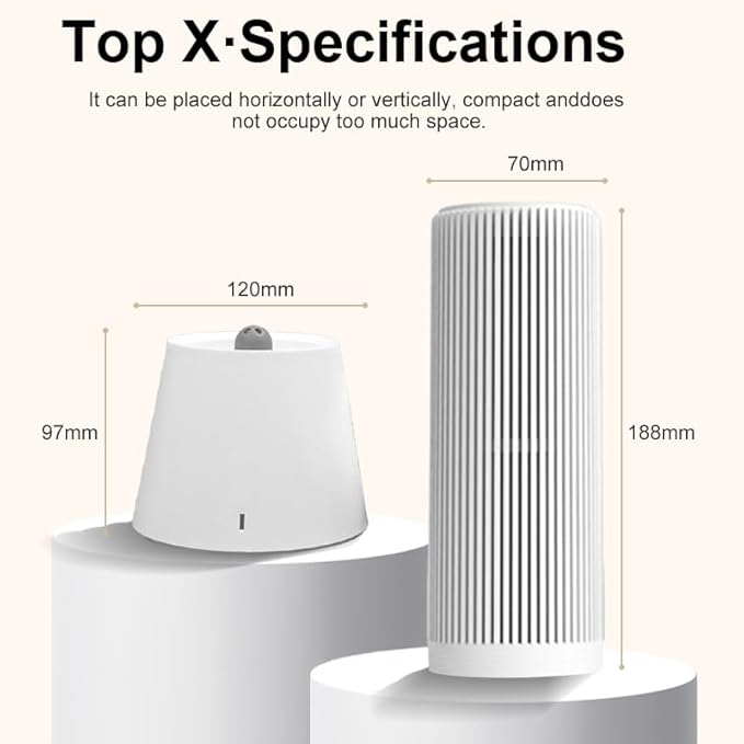 Reusable Cordless Gun Safe Mini Dehumidifier, Rechargeable with Heating Base, Quiet Small Portable Drier Stick for Space