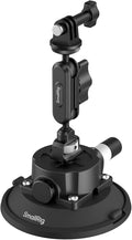 SMALLRIG 4.5" Suction Cup Mount with Ball Head Magic Arm, Camera Mount for DJI Osmo Action 5 Pro/4, for Insta360 x5, for Gopro 13/12,on Car Windshield or Window, Compatible with Action Cameras-5855