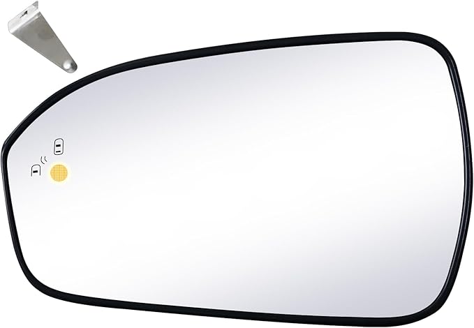 Driver Side Replacement Mirror Glass - compatible with Ford vehicles - Fusion 2013-2019 - heated with Blind Spot Detect, without Auto Dimming, LH