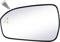 Driver Side Replacement Mirror Glass - compatible with Ford vehicles - Fusion 2013-2019 - heated with Blind Spot Detect, without Auto Dimming, LH