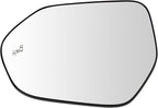 TRQ Driver Side Mirror Glass Heated Blind Spot Compatible with 2018-2022 Toyota Camry 2019-2023 Toyota Corolla TO1324141