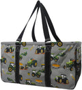 NGIL Extra Large Utility Tote Reusable Grocery Bag Oversized Collapsible for Groceries, Storage, Picnic, Beach (Tractor Truck-black)