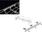 Kable Kontrol Strengthening Bar Coupler – Splice Connection Hardware - Wire Mesh Tray Cable Management Rack Cable Basket, Zin