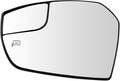 TRQ Driver Side Mirror Glass Heated Clear Compatible with 2017-2019 Ford Escape FO1324173