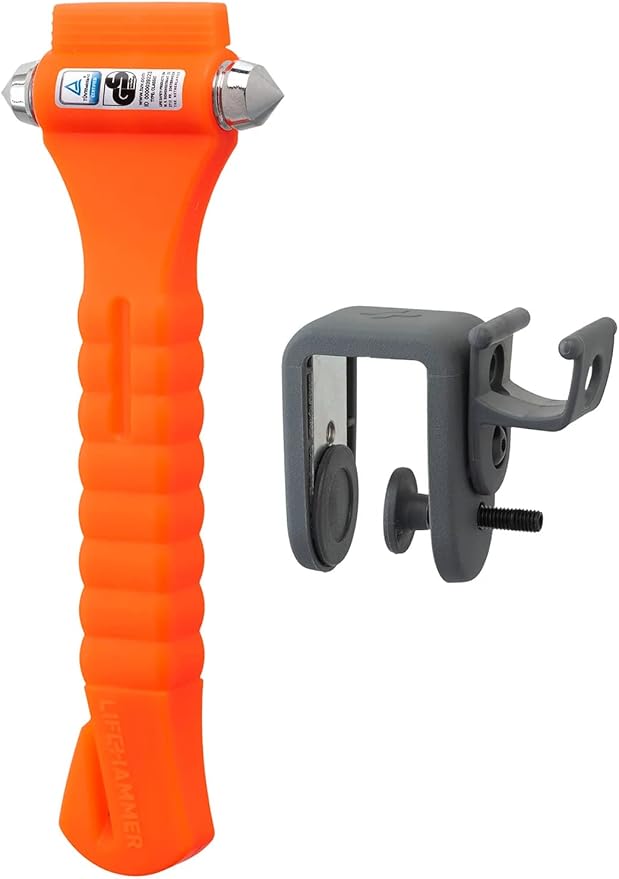 Lifehammer Brand Safety Hammer, the Original Emergency Escape and Rescue Tool with Seatbelt Cutter, Made in the Netherlands, 