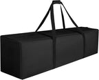 Sports Duffle Bag - Extra Large Travel Duffel Luggage Bag with Upgrade Zipper, Sturdy & Water Resistant, Black (Black 47inch)