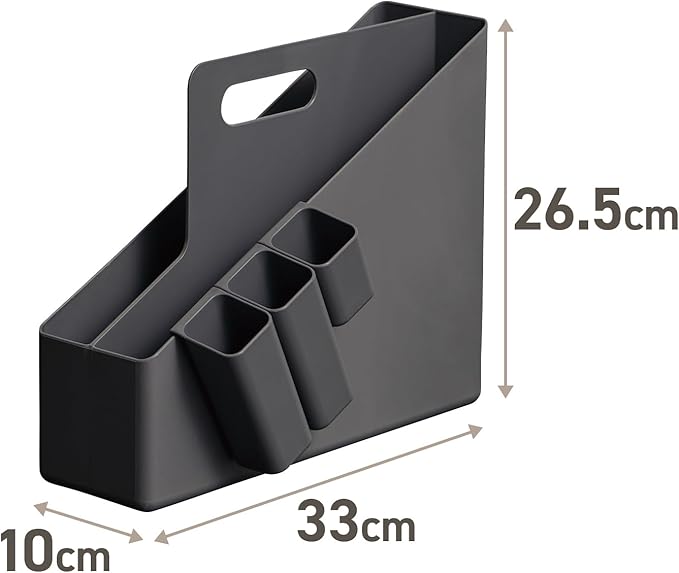 Tenma A4 File Box for Carrying Documents and Small Items Together, Fits File Box, Can Be Placed Vertically or Horizontally, I