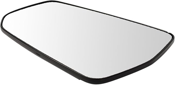 TRQ Left Driver Side Mirror Glass Heated Clear Compatible with 2016-2023 Chevrolet Malibu GM1324212