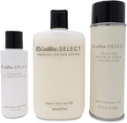 Cadillac Select Premium Leather Care Kit - Leather Cleaner, Lotion Conditioner & Water & Stain Protector