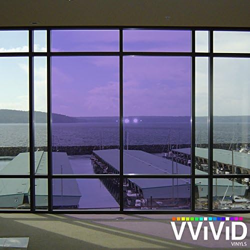VViViD Transparent Colorful Vinyl Window Tinting Sheets (5ft x 6ft, Purple)