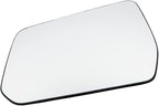 Left Driver Side Heated Mirror Glass Compatible with 2017-2023 GMC Acadia, 2018-2023 Chevrolet Traverse, Replacement Without Blind Spot & Auto-Dimming