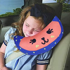Car Seat Belt Pillow Cover for Kids Shoulder Neck Support Protector Pad Soft Car Safety Belt Sleeping Head Cushion Auto Pillow for Travel Airplane Pushchair