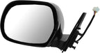 TRQ 2 Piece Driver and Passenger Side Mirror Assembly Set Electric Adjustment Heated Memory Black Compatible with 2003-2009 L