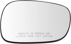 TRQ Passenger Side Mirror Glass Heated Convex Compatible with 2011-2014 BMW X3 2015 X3 To 3-31-14 Production Date 2012 X1 To 