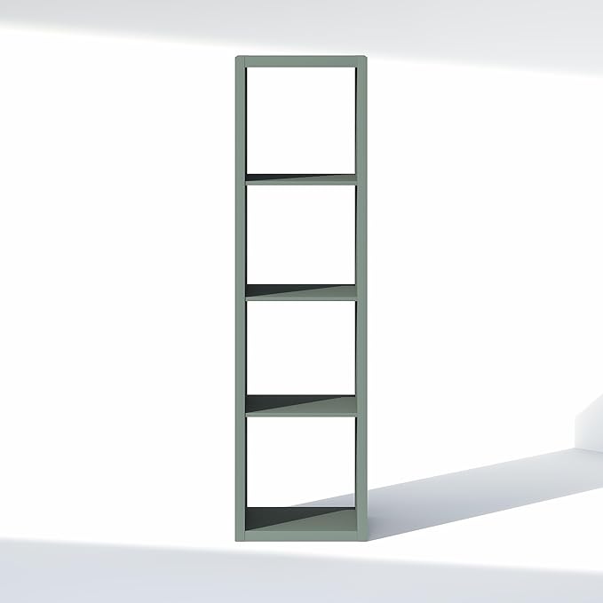 Furinno Cubic Closet Organizers and Storage, 4-Cube Closet Organizer, Vertical Open Shelf Closet Storage, Extra Thick Frame f