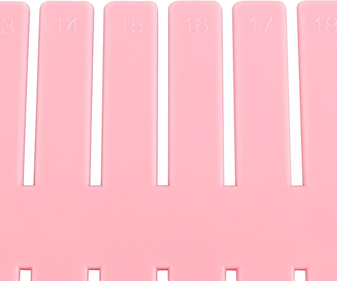 ZOENHOU 60 PCS DIY Drawer Divider Organizers, Pink Grid Drawer Dividers, Adjustable Premium Plastic Organizers for Makeup Dra