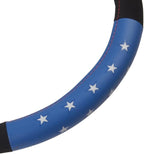 BDK Warner Bros DC Comics Wonder Woman Steering Wheel Cover - Car Accessories for Women, Superhero Heroine Gift Ideas, Original Red White Blue WonderWoman Logo, Universal Standard Fit 14.5-15.5 Inches