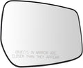 TRQ Right Passenger Side Mirror Glass Convex Compatible with 2015-2019 Nissan Versa 2015-2019 Versa Note