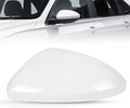 DERI Driver Side Mirror Cap Compatible with Volkswagen Jetta 2019 2020 2021 2022 2023 2024 2025, Left Side Mirror Cover fit for VW Jetta US Version Without Turn Signals, Super white