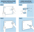 White Pegboard Combination Kit, Wall Organizer Pegboard, Modular Hanging, Peg Boards and Accessories Modular Hanging, Garage 