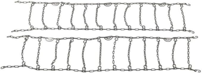 Mytee Products 2 Pair CAM Square Link Snow Chains Compatible w/ 22.5" Rim Diameter & 11" Wide Car Pickup Low-Duty Trucks SUV 