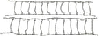 Mytee Products 2 Pair CAM Square Link Snow Chains Compatible w/ 22.5" Rim Diameter & 11" Wide Car Pickup Low-Duty Trucks SUV 