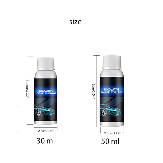 Innovative Headlight Repair Polish, Car Headlight Repair Fluid, Car Headlight Cleaner (50 ml,5 pcs) (5 PCS, 30 ML)