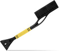 Baderke Snow Brush and Ice Scrapers for Car Windshield Detachable Window Snow Scrapers and Brush with Ergonomic Foam Grip Ice Removal Tool for Cars, Trucks, Suvs(Yellow)