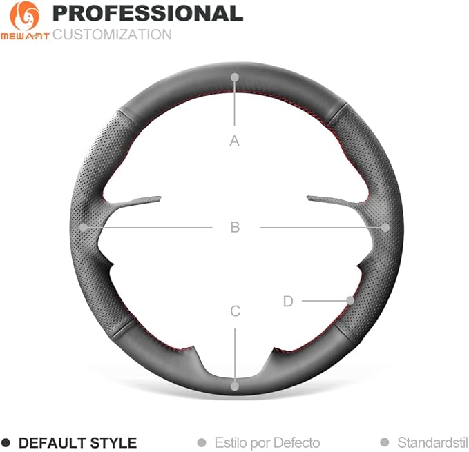 MEWANT Breathable Black Microfiber Leather DIY Car Steering Wheel Cover for Toyota Camry 2018-2019 / Toyota Avalon 2019 / Toyota Corolla 2019-2020 / Toyota RAV4 2019 Steering Wheel Accessories