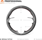 MEWANT Breathable Black Genuine Leather DIY Car Steering Wheel Cover for Toyota Camry 2018-2019 / Toyota Avalon 2019 / Toyota Corolla 2019-2020 / Toyota RAV4 2019 Steering Wheel Accessories