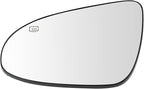 TRQ Driver Side Heated Mirror Glass Compatible with 2014-2019 Toyota Corolla