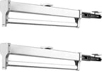 Sliding Wardrobe Closet Rod - Extendable Clothes Rail, Extendable Wardrobe Rail In Steel, Household Space-Saving Pants Storag