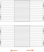 Slideep Adjustable Closet Storage Shelves with Seamless Sticker, Stainless Steel Expandable Wardrobe Shelves Organizer System