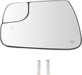 TRQ Driver Side Heated Blind Spot Mirror Glass with Backing Plate Compatible with 2019-2021 Ram 1500 GM1320481