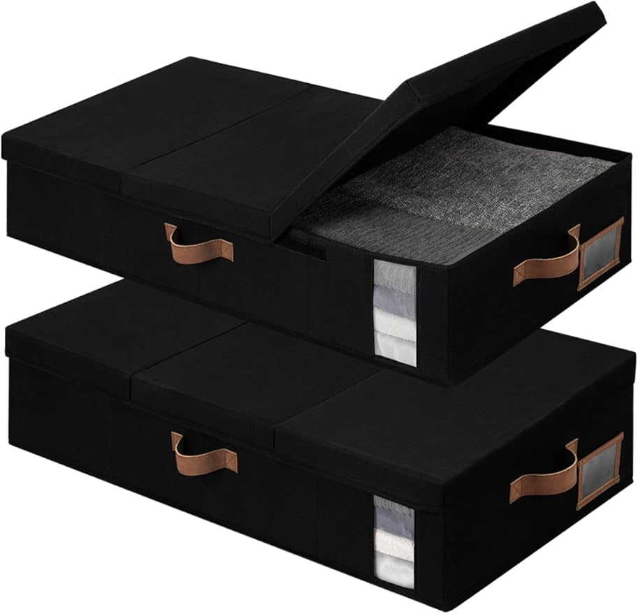 StorageWorks Underbed Storage Bins with Under Bed Storage with Lid