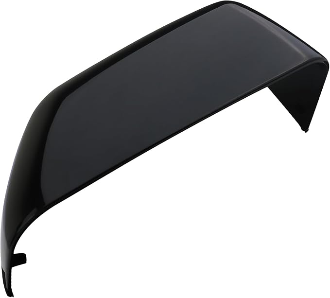 Black Paintable Tow Mirror Cover Cap | For 2017-2024 F250 F350 F450 F550 Super Duty Side by Side Accessories | RH Right Passenger Side Exterior Plastic Rearview Top Half Door Mirror