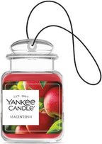 Yankee Candle Car Jar Ultimate Hanging Air Freshener, Macintosh Scent, Neutralizes Odors, Up to 30 Days