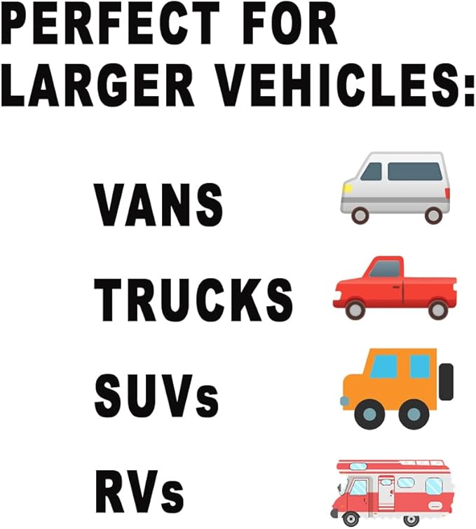 Blind Spot Mirrors for Cars - by Safe View Company - Change Lanes w Confidence - Made from Real Convex Glass - Long Lasting - Easy Peel & Stick (Halo XL)
