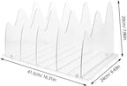 Garneck Clear Handbag Shelf Divider Closet Organizer for Bags Sturdy Storage with Non-Slip Base for Supermarkets and Home Use