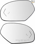 2pcs Left & Right Driver & Passenger Side Heated Exterior Rear View Mirror Glass Signal Blind Spot Detection Kit for GMC,for 