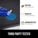 GORILLA GRIP Waterproof Silicone Under Sink Mat with Raised Lip for Kitchen and Bathroom, Cabinet Shelf Liner Stay in Place M