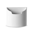 Leakproof Car Trash Can,Mini Car Trash Bin for SUV and Truck,Small Removable Liner Garbage Can,Waterproof Automotive Trash Can for Vehicle,Home,Office,Multipurpose,Easy to Clean (White)