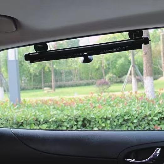 2PCS Car Window Shades for Baby, 17.71"×19.68" Retractable Car Shades for Side Window with Suction Cups,UV Rays Glare Protection Roller Sunshade Visor for Baby, Kids, Pets, Passengers