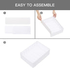 Qozary 4 Pack Drawer Organizers for Clothing, 8 Grids Foldable Closet Organizers and Storage Bins for Bedroom, Dresser Organi