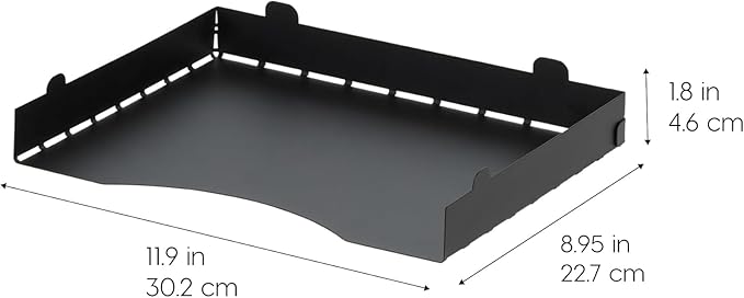 IRIS USA Metal Letter Tray Paper Organizer, 4 Pack, For Letter/A4 File Holder Paperwork Document, Stackable Desktop File Orga