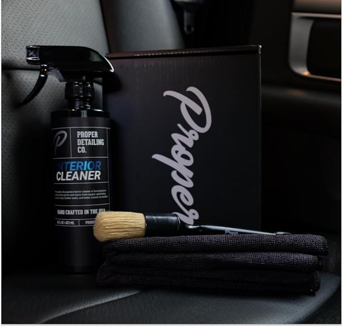 Interior Car Cleaning Kit - Professional Auto Detailing Supplies with Brush for Complete Vehicle Interior Detailing - Car Int