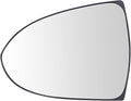 TRQ Driver Side Mirror Glass Non Heated with Backing Plate For Factory Equipped & Aftermarket Mirrors Compatible with 2011-20