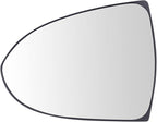 TRQ Driver Side Mirror Glass Non Heated with Backing Plate For Factory Equipped & Aftermarket Mirrors Compatible with 2011-20