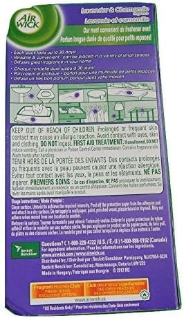 Air Wick Stick Ups Small Spaces Air Freshener Lavender & Chamomile 2-Count (Pack of 4)